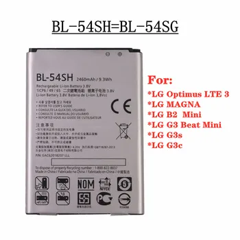 BL-54SH BL-54SG סוללה עבור LG Optimus LTE III 3 MAGNA B2 Beat G3 Mini G3s G3c F7 US870 D722 D22 F260 L90 D415 BL54SH BL54SG