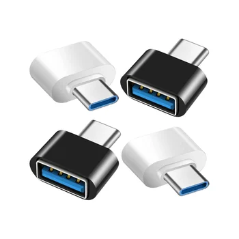 USB C למתאם USB, USB C ל-USB 3.0 OTG מתאם USB נקבה ל-USB-C זכר תואם עבור ה-MacBook Pro, סמסונג גלקסי