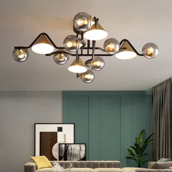 המנורה בסלון מסוגנן ומותאם מודרני הזהב לחדר בבית נורדי Led אינטרנט חם חדש השינה אור