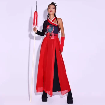 2023 ג ' אז ריקוד תלבושת נשים Kpop תלבושות בסגנון סיני החליפה מועדון לילה בר Dj גוגו בגדי ריקוד ביצועים תלבושות BL11289