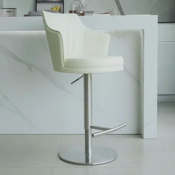 יוקרה מתכוונן מטבח בר כסאות סלון מתכת צואה המשרד המודרני בר כסאות גבוהים המסתובב Cadeira בר רהיטים MR50BC