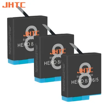 JHTC 1500mah סוללה עבור Gopro Hero 8 Gopro Hero 7 Gopro Hero 6 Gopro Hero 5 שחור סוללות מצלמה אבזרים