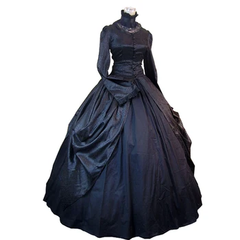 1700 רוקוקו מארי אנטואנט שחור כדור שמלה ויקטוריאנית הבארוק שמלת נסיכה השמלה הגותית השחורה שמלה בהזמנה אישית