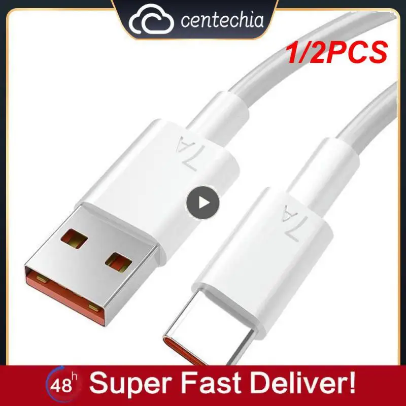 1/2PCS 10A USB Type C כבל USB סופר מהיר צ 'רינג' קו כבוד טעינה מהירה USB C כבלים כבל נתונים - 0