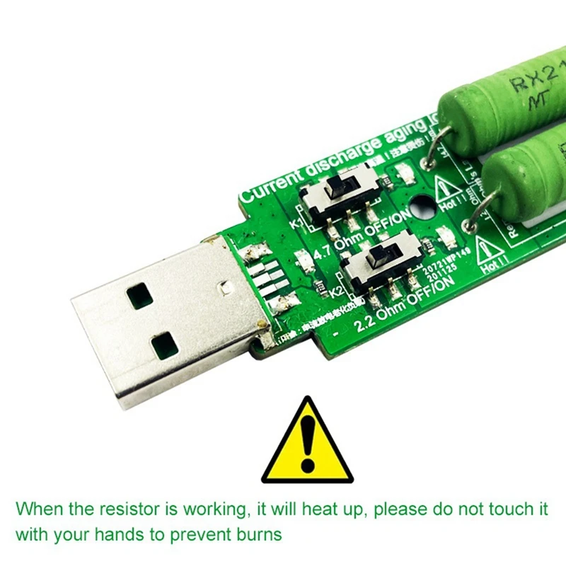 1 חתיכה USB נגד DC אלקטרוני טעינה עם מפסק מתכוונן 5V1A/2A/3A קיבולת סוללה מתח פריקה התנגדות הבוחן - 4