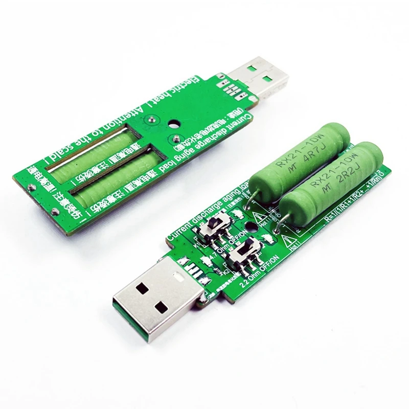 1 חתיכה USB נגד DC אלקטרוני טעינה עם מפסק מתכוונן 5V1A/2A/3A קיבולת סוללה מתח פריקה התנגדות הבוחן - 5