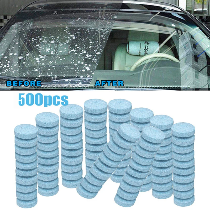 10/50/500pcs מוצק זכוכית ניקוי אביזרי רכב, אנטי-פריז אוטומטית מכונת כביסה גלולה שטיפת מכוניות שטיפת לקסוס Rx 330 רכב ניקוי - 0