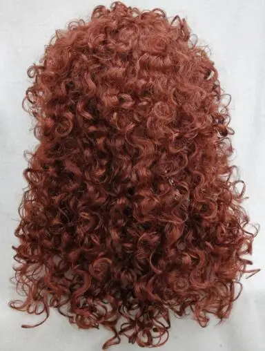 10Color נשים חום ארוך בלונדיני גלי מתולתל בנות שיער פלומתי הפאה - 3