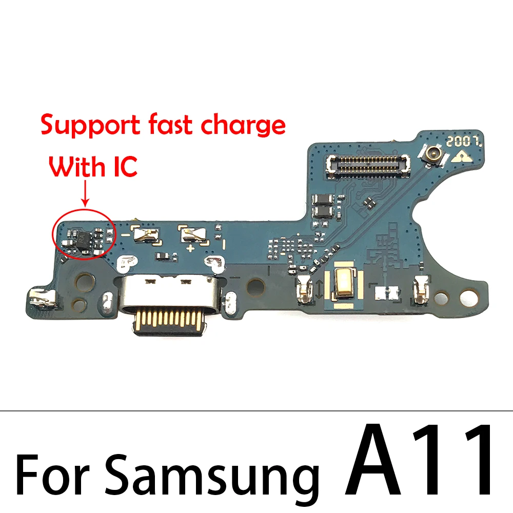 10Pcs המקורי עבור Samsung A01 A02 A03 הליבה A02S A11 A12 A21S A31 A41 A71 טעינת USB מחבר לוח Dock Connector להגמיש כבלים - 2
