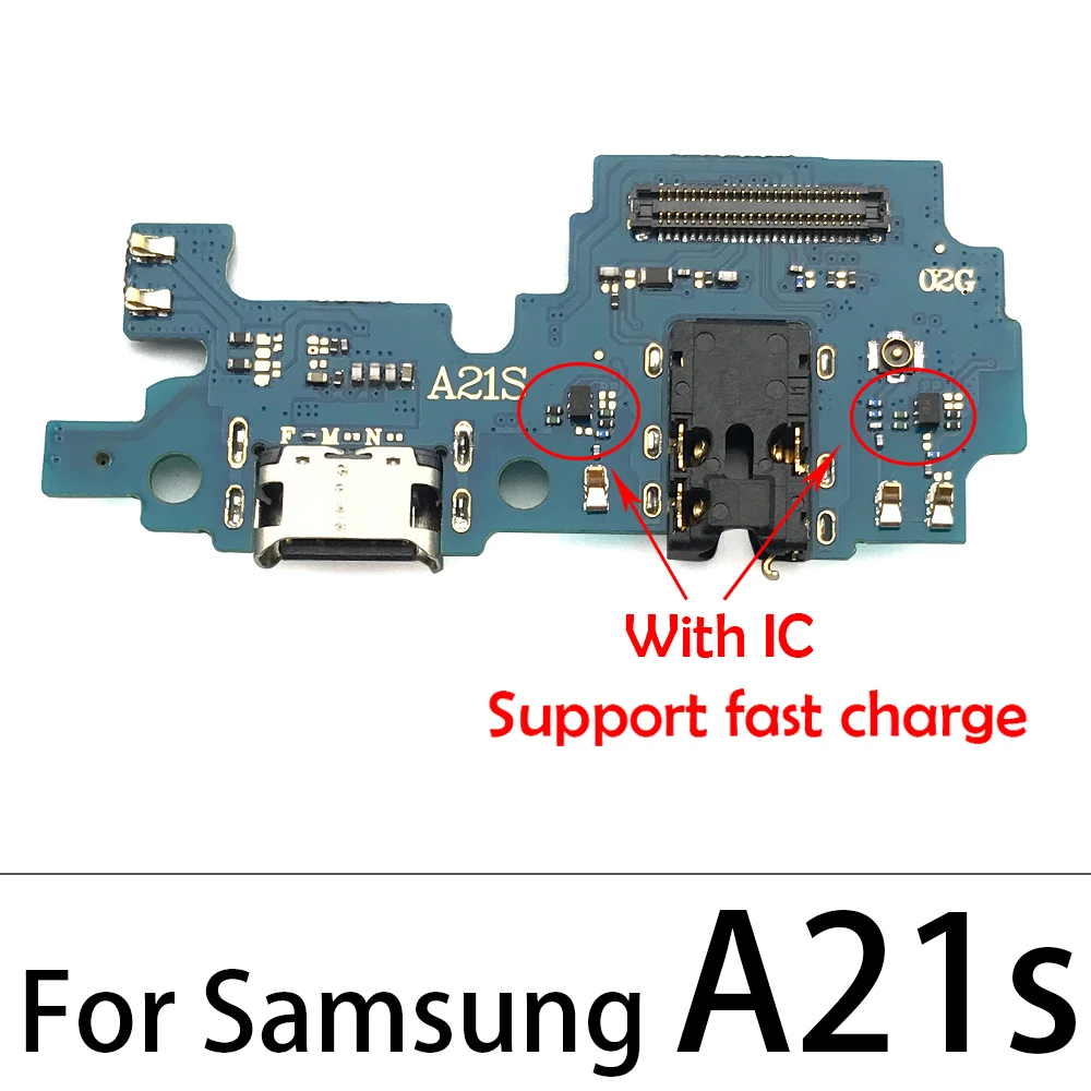 10Pcs המקורי עבור Samsung A01 A02 A03 הליבה A02S A11 A12 A21S A31 A41 A71 טעינת USB מחבר לוח Dock Connector להגמיש כבלים - 3