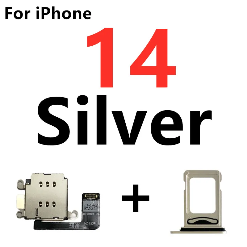 10Set/Lot כפול ה-SIM כרטיס הקורא להגמיש כבלים + כרטיס ה SIM-מגש בעל חריץ מתאם סרט עבור iPhone 14 ועוד - 1