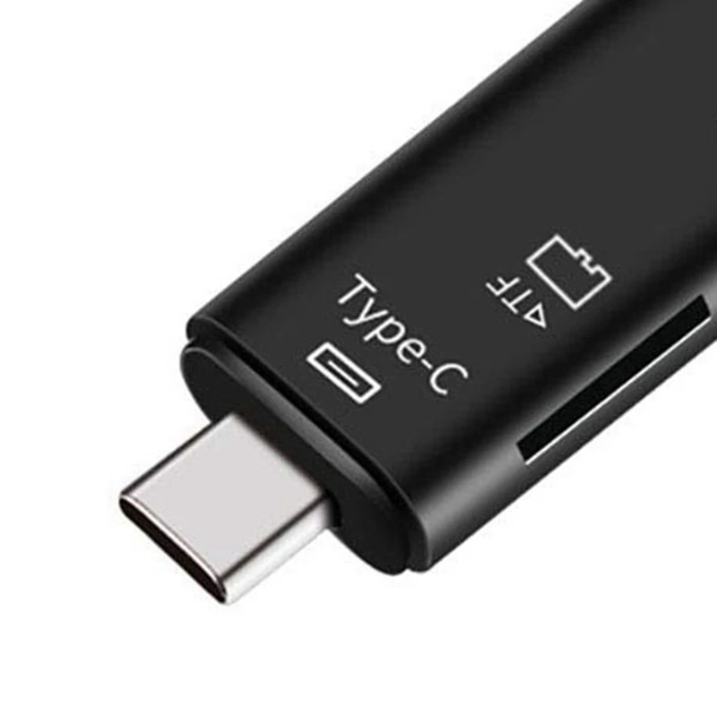 10X 5-In-1 רב תכליתי OTG קורא כרטיסי Micro-SD / SD / USB קורא TF תמיכה אנדרואיד מסוג-C טלפון אוניברסלי - 2