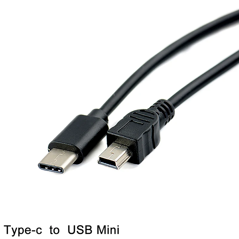 1pc USB Type C 3.1 זכר ל-Mini USB 5 פינים B זכר תקע ממיר מתאם OTG להוביל כבל נתונים עבור Macbook נייד 30 ס 