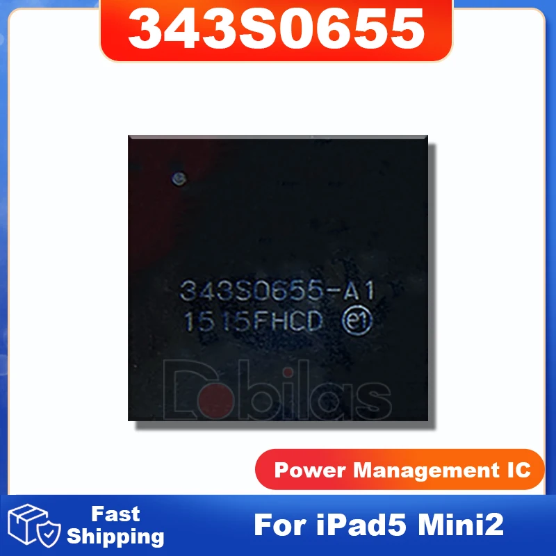 1Pcs 343S0655 U8100 עבור iPad 5 Mini 2 Power IC הבי 343S0655-A1 אספקת חשמל שבב מעגלים משולבים חלקי חילוף ערכת השבבים - 2