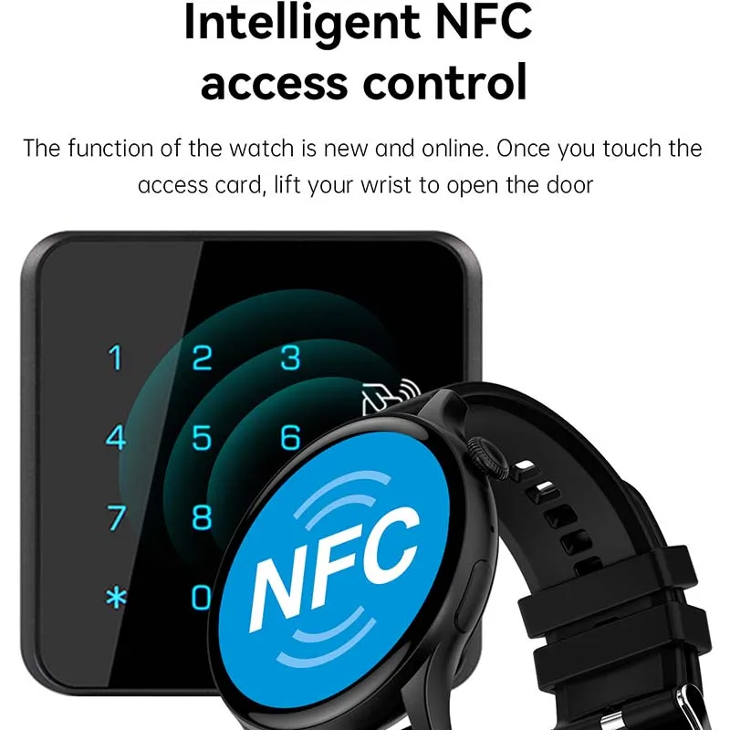 2023 AMOLED של נשים Smartwatch NFC Bluetooth להתקשר אל הקול עוזר IP68, עמיד למים כושר להקה של נשים smartwatch עבור אנדרואיד - 3