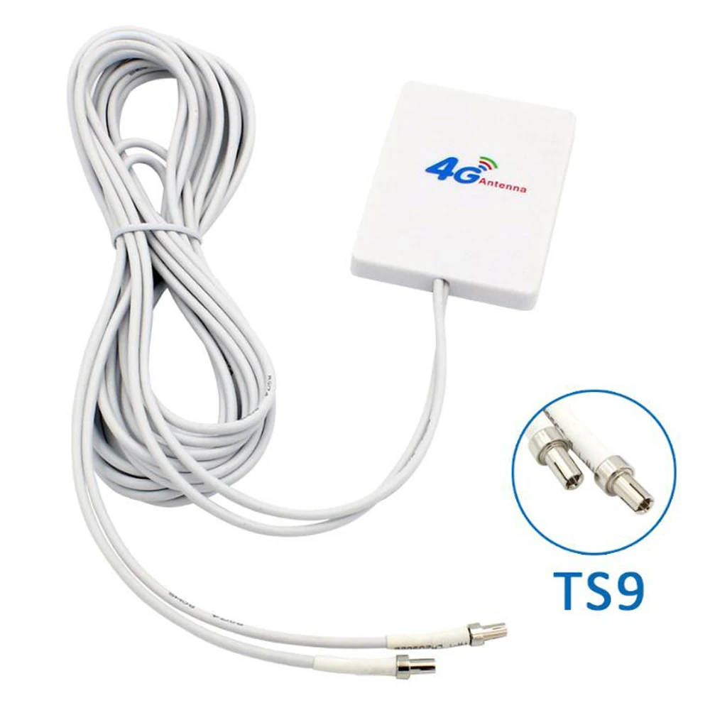 28dBi 3G 4G LTE אנטנה עם סאם TS9 CRC9 מחבר 3G4G LTE נתב חיצוני Anetnna עם 3M RG174 כבל אות Wifi Booster - 3