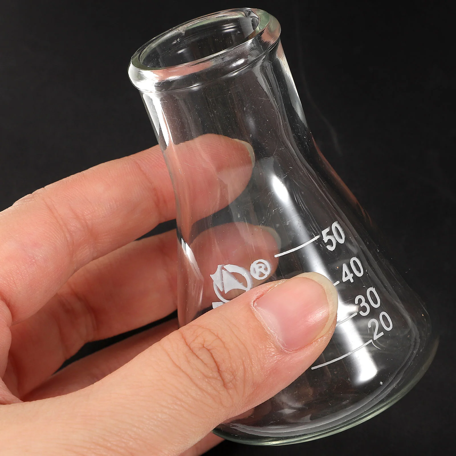 3pcs מעבדה ציוד (זכוכית, כוס מדידה גליל בקבוק חרוטי) - 3