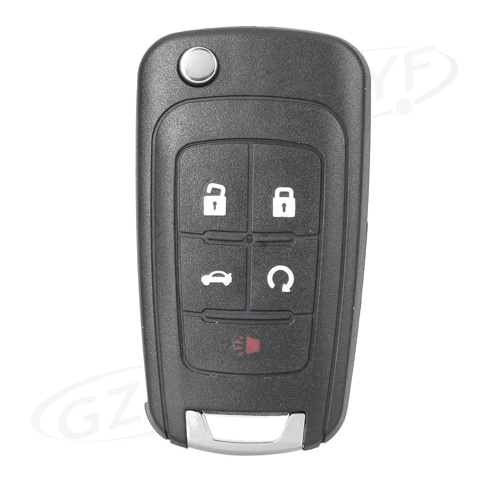 5 כפתורים רכב מרחוק מפתח מעטפת להעיף מפתח מעטפת עבור שברולט 2010 2011 2012 2013 - 1