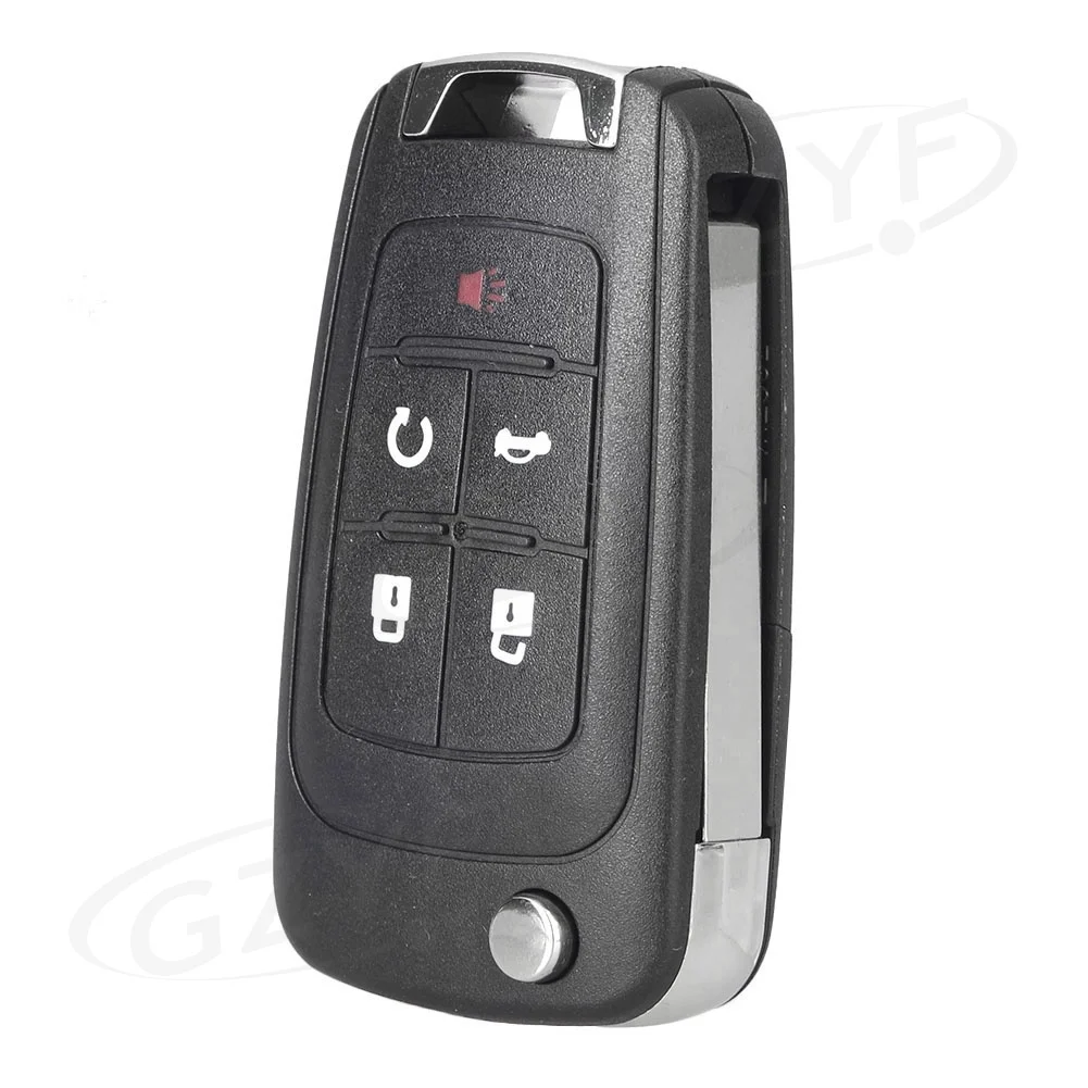 5 כפתורים רכב מרחוק מפתח מעטפת להעיף מפתח מעטפת עבור שברולט 2010 2011 2012 2013 - 2