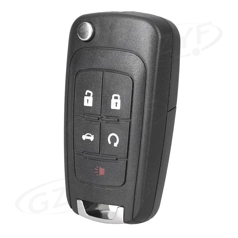 5 כפתורים רכב מרחוק מפתח מעטפת להעיף מפתח מעטפת עבור שברולט 2010 2011 2012 2013 - 3