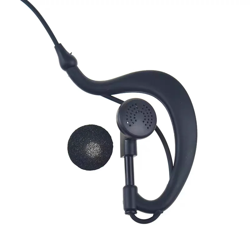 5PCS מעקב חדש קליפ האוזן אוזניה אוזניות מיקרופון PTT עבור Motorola מכשיר קשר רדיו CP180 CP185 CP040 EP450 GP2000 - 3