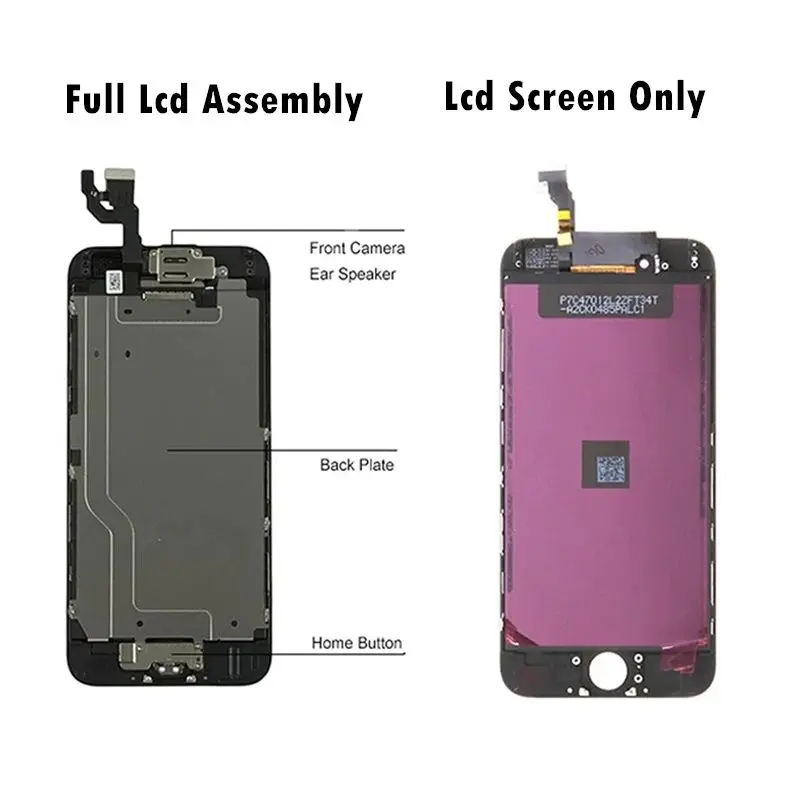 AAA+++ איכות גבוהה סט מלא lcd לאייפון 6 פלוס LCD מסך תצוגה דיגיטלית הרכבה החלפה עם הכפתור Home&המצלמה - 1