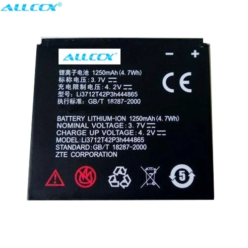ALLCCX סוללה נייד סוללה Li3712T42P3h444865 עבור ZTE U880 V880 N880S V880+ N880 עם איכות טובה ובמחיר הטוב ביותר - 0