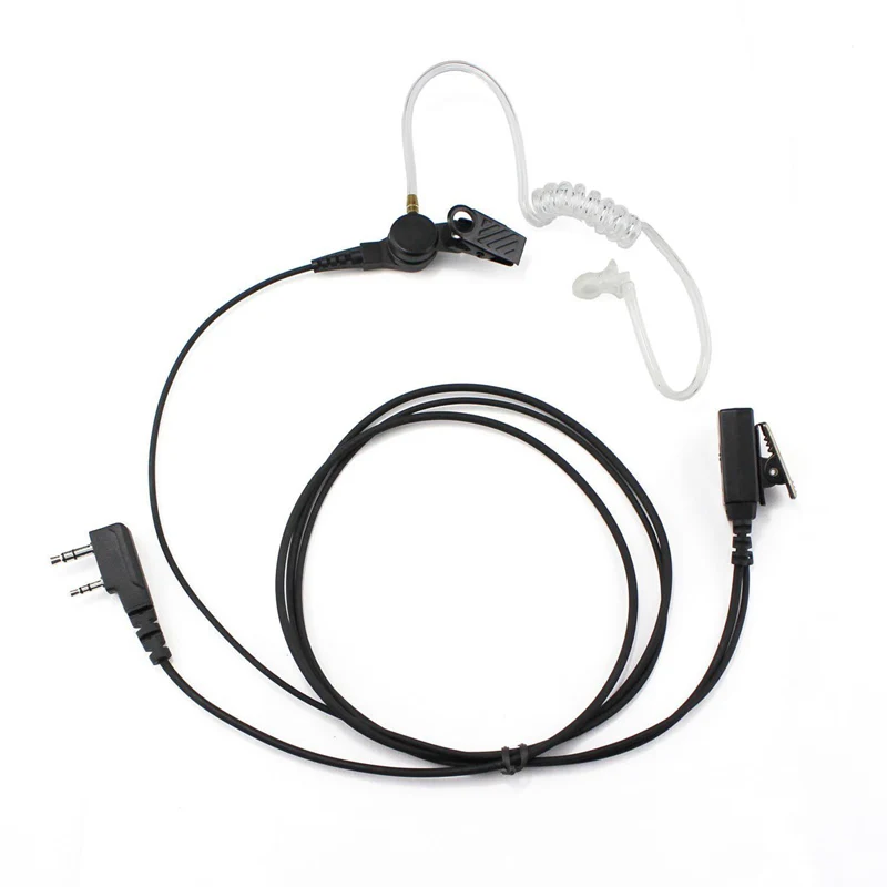Baofeng UV-5R סדרה שני הדרך רדיו 2 Pin אוויר אקוסטית צינור אוזניות עם מיקרופון PTT המיקרופון עבור UV-82 888S קנווד מכשיר הווקי טוקי - 0