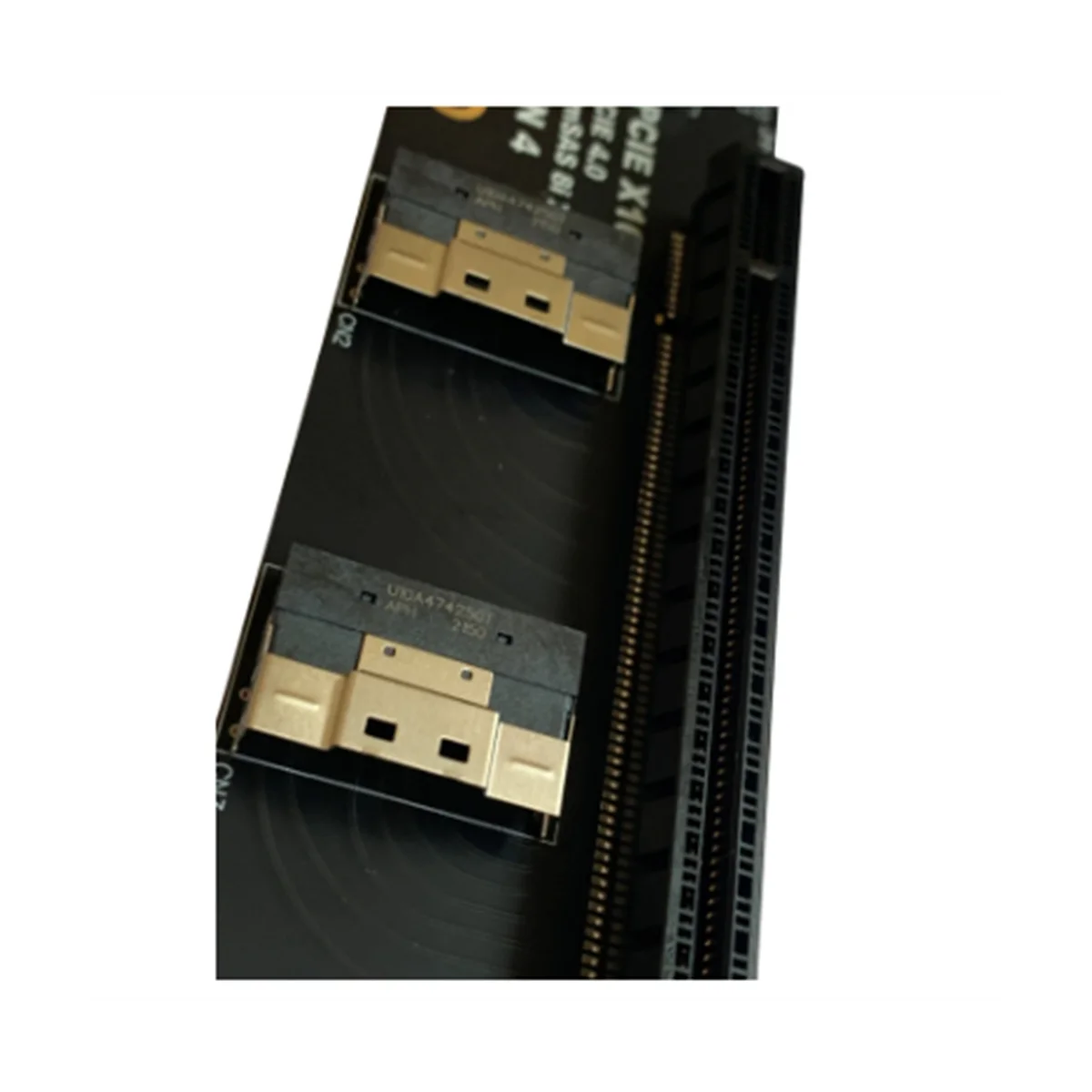 Gen4 2 יציאות SlimSAS 8I X2 כדי PCIE 4.0 X16 חריץ מתאם לוח עבור כרטיס רשת גרפיקה כרטיס וידאו כרטיס לכידת - 3