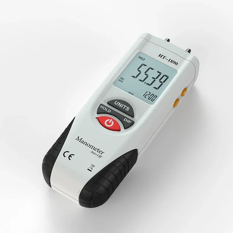 HT1890 כף יד דיגיטלי דיוק גבוהה מיקרו מד לחץ אלקטרוני מד לחץ דיפרנציאלי - 2