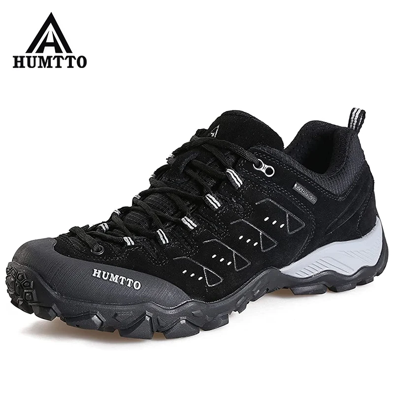 Humtto עמיד במים, נעלי הליכה לנשימה גומי החלקה Outsole חיצוני נעלי ספורט טיפוס טרקים צד ההר נעליים - 0