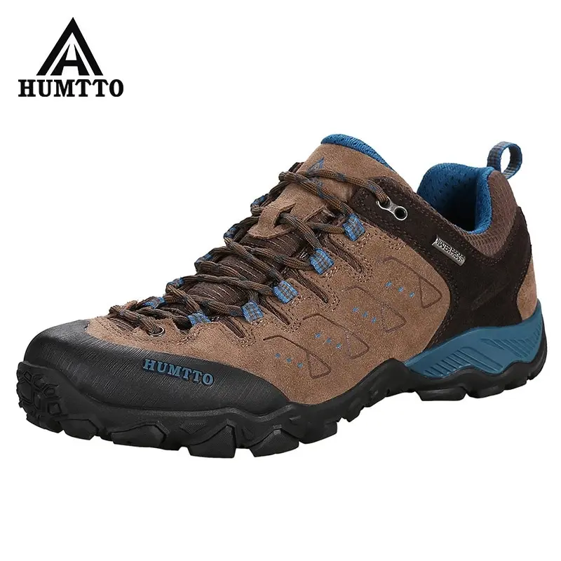 Humtto עמיד במים, נעלי הליכה לנשימה גומי החלקה Outsole חיצוני נעלי ספורט טיפוס טרקים צד ההר נעליים - 1