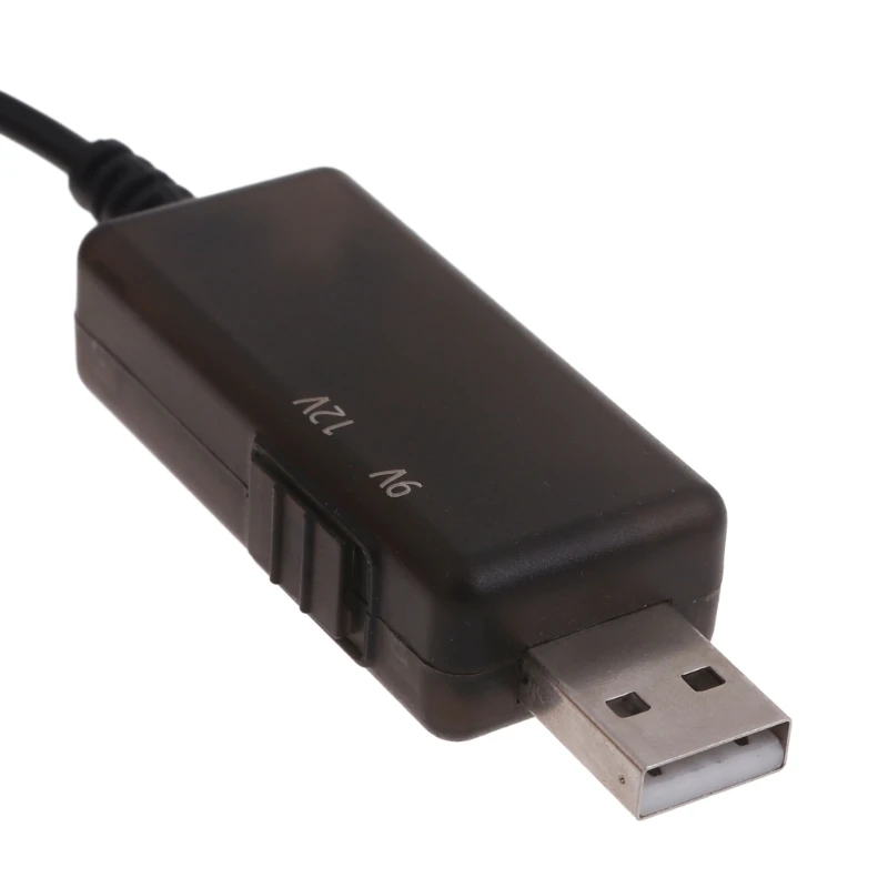 K92F USB DC5521 כבל חשמל כבל מתכוונן עם מתחים מפקחים על נתב WiFi, מאוורר, או מנורות (5V-9V/12V) - 1
