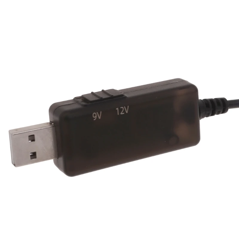 K92F USB DC5521 כבל חשמל כבל מתכוונן עם מתחים מפקחים על נתב WiFi, מאוורר, או מנורות (5V-9V/12V) - 2