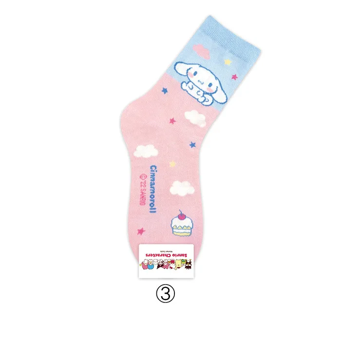 Kawaii Sanrio אנימה הדפסה גרביים קיטי Kuromi שלי מלודי קטיפה נשים גרביים Sanrio Chracters גרביים מתנה צעצועים עבור בנות - 4