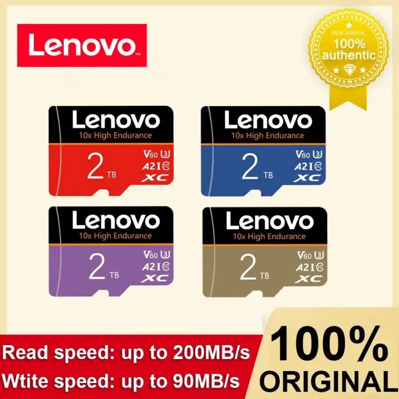 Lenovo 2TB כרטיס זיכרון SD 1TB 512GB SD/TF כרטיס פלאש מיני כרטיסי SD UHS-1 כרטיס זיכרון פלאש 256GB 128GB עבור מצלמה בטלפון נינטנדו - 0