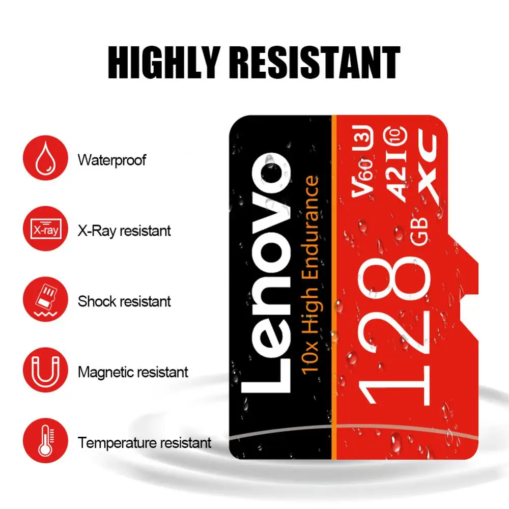 Lenovo 2TB כרטיס זיכרון SD 1TB 512GB SD/TF כרטיס פלאש מיני כרטיסי SD UHS-1 כרטיס זיכרון פלאש 256GB 128GB עבור מצלמה בטלפון נינטנדו - 2