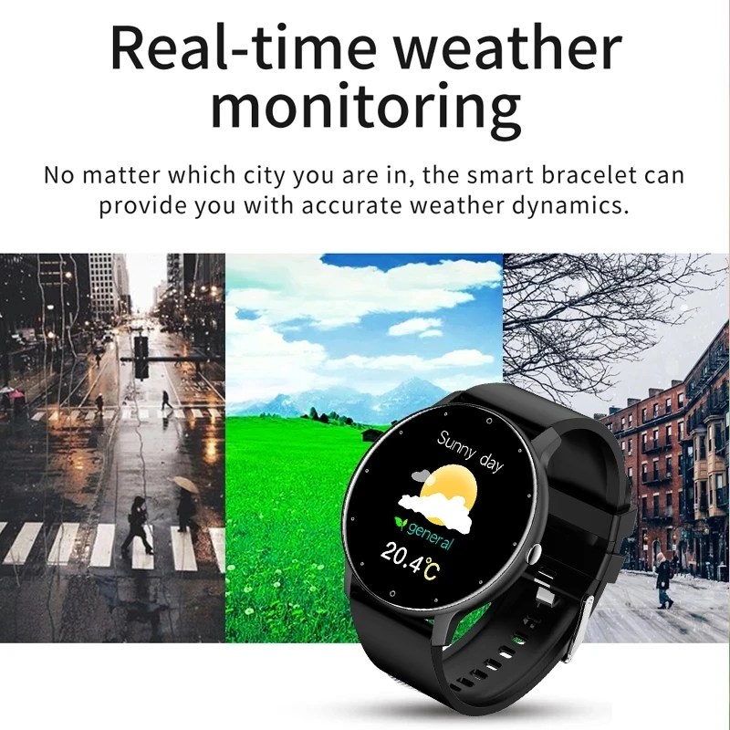 LIGE מלא מסך מגע גברים שעון חכם נשים ספורט כושר הצמיד עמיד למים Smartwatch עבור Huawei Xiaomi סמסונג אנדרואיד ios - 4