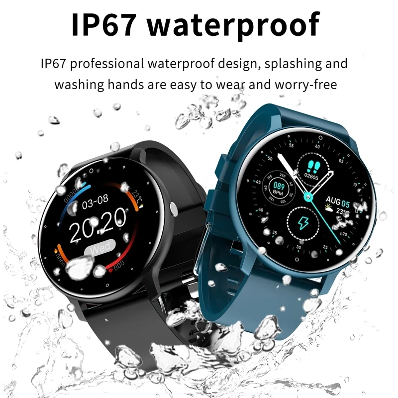 LIGE מלא מסך מגע גברים שעון חכם נשים ספורט כושר הצמיד עמיד למים Smartwatch עבור Huawei Xiaomi סמסונג אנדרואיד ios - 5