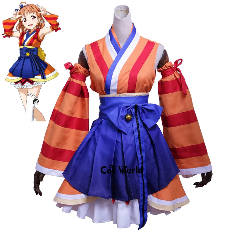 LoveLive!קרן שמש!! Aqours אד חולם Takami צ ' יקה שמלת קימונו יאקאטה תלבושת אנימה התאמה אישית Cosplay תלבושות - 0