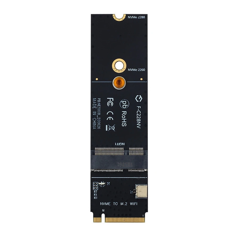NGFF M. 2 +E המפתח לחריץ מ 2M מפתח PCIe PCI - WiFi מתאם כרטיס NVMe כרטיס ה LAN-האלחוטי של מתאם - 1