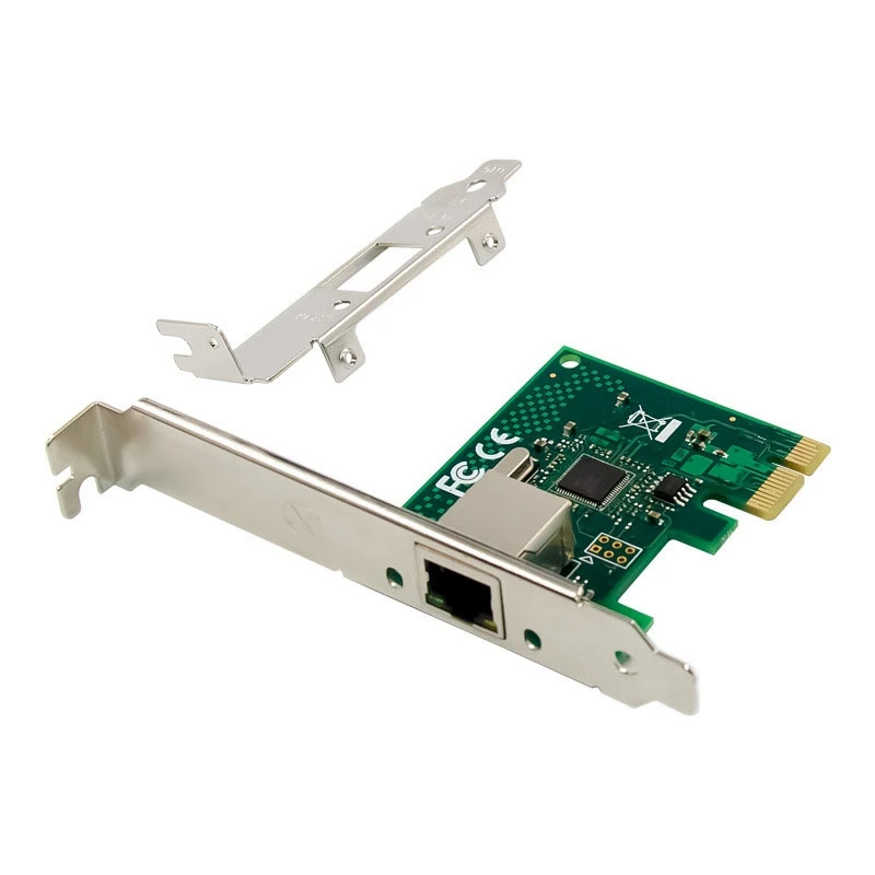 PCI-E X1 Gigabit אחת חשמלי יציאת שרת כרטיס רשת לשרת ניק I210-T1 RJ45 Ethernet NIC למחשב נייד אספקה - 1