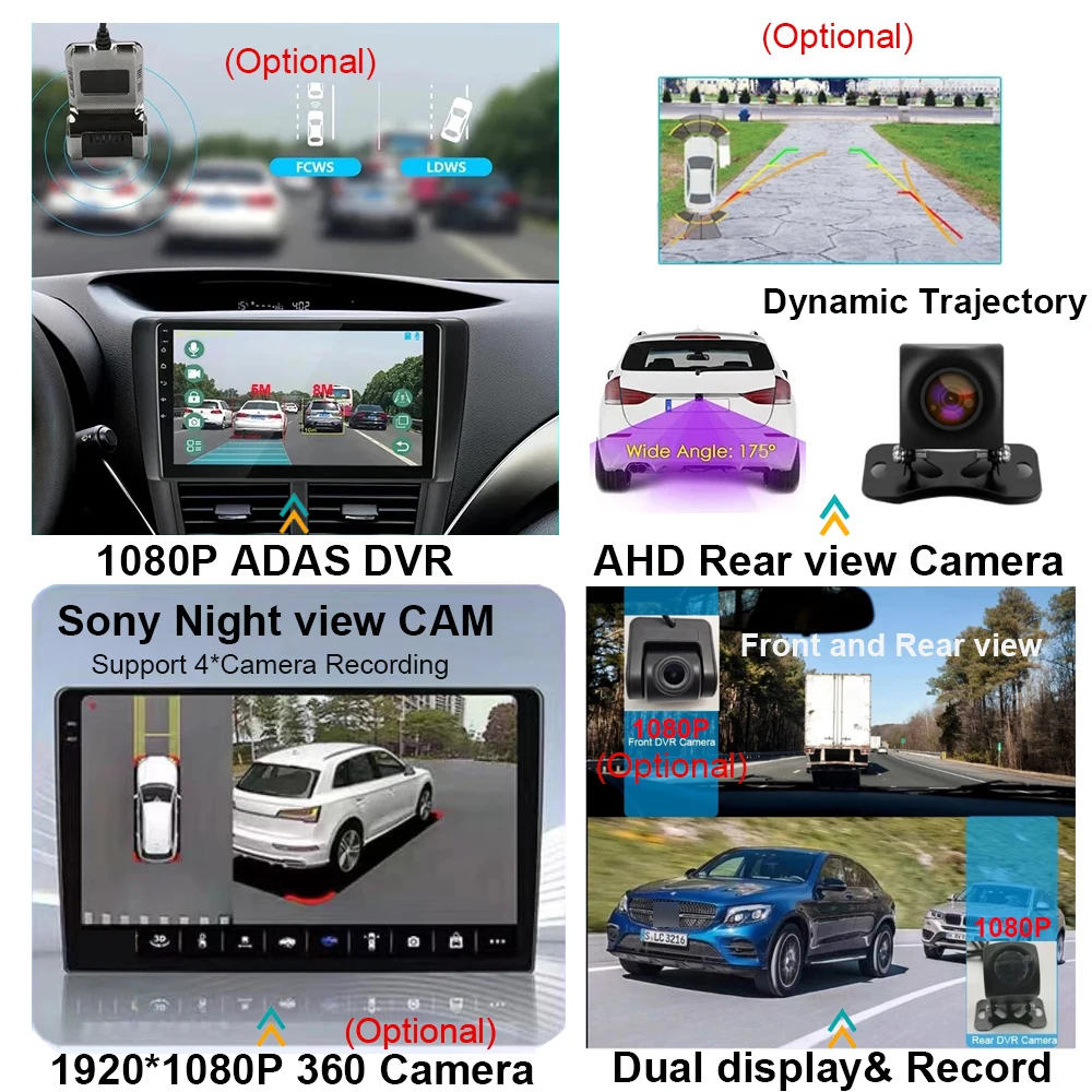 Qualcomm Snapdragon עבור אנדרואיד 13 פורד FIGO קא 2015 - 2020 dvd לרכב אוטומטי רדיו סטריאו ראש יחידת נגן מולטימדיה ניווט GPS - 4