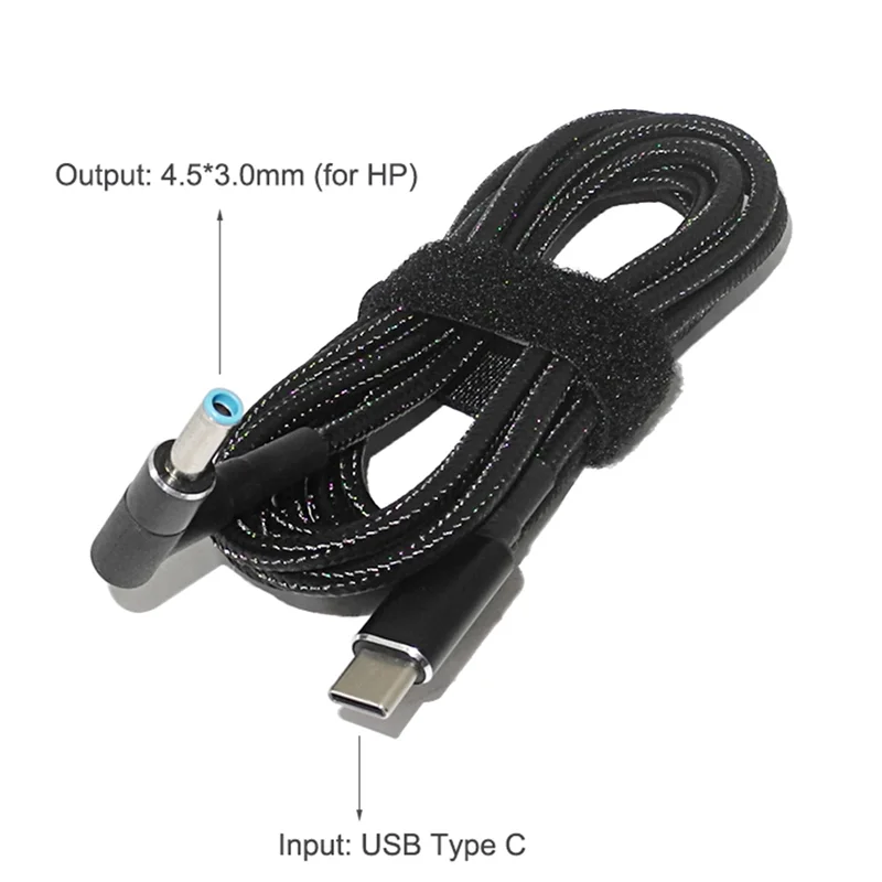 USB C המחשב הנייד כבל טעינה מתאם מסוג C DC 4.5 x 3.0 מ 