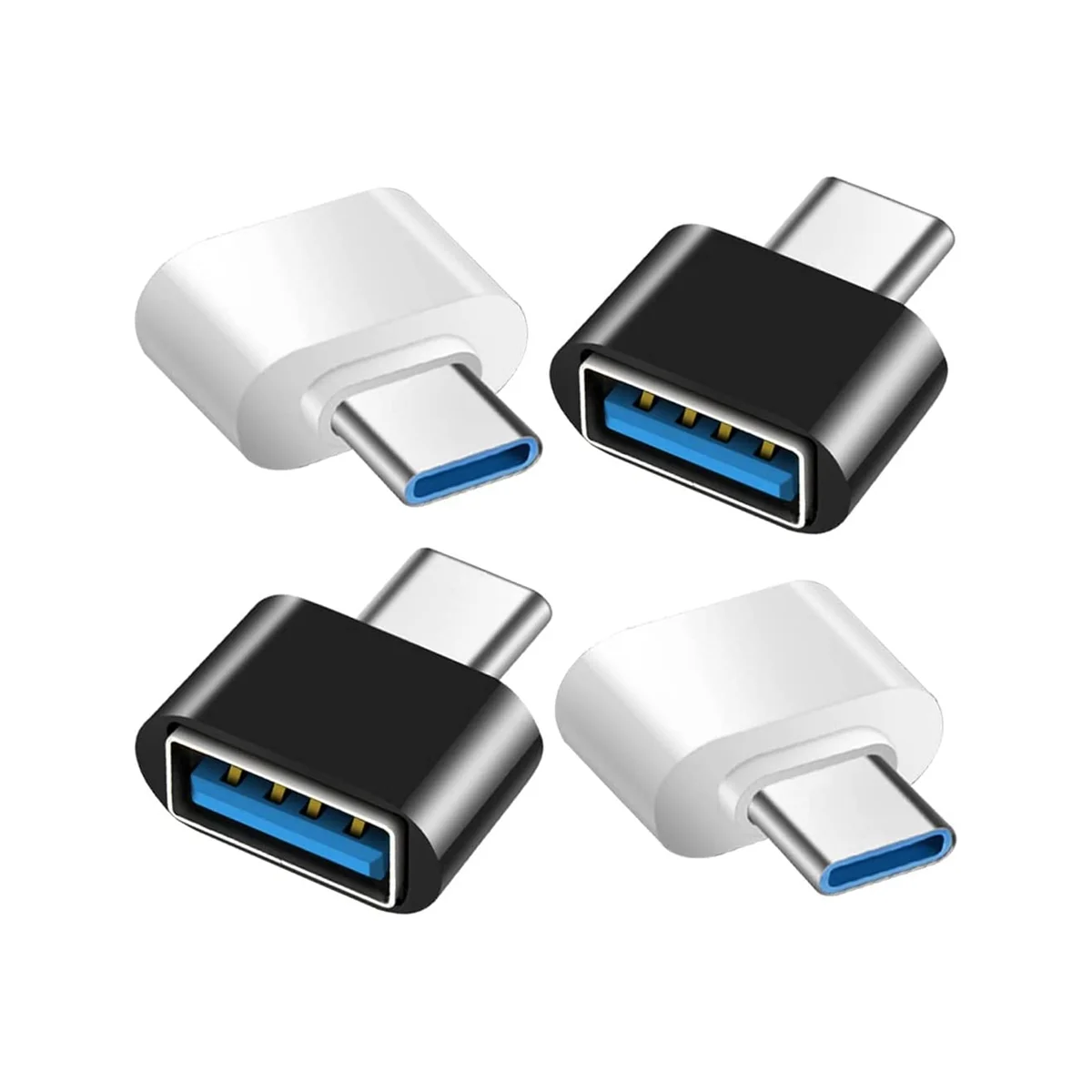 USB C למתאם USB, USB C ל-USB 3.0 OTG מתאם USB נקבה ל-USB-C זכר תואם עבור ה-MacBook Pro, סמסונג גלקסי - 0