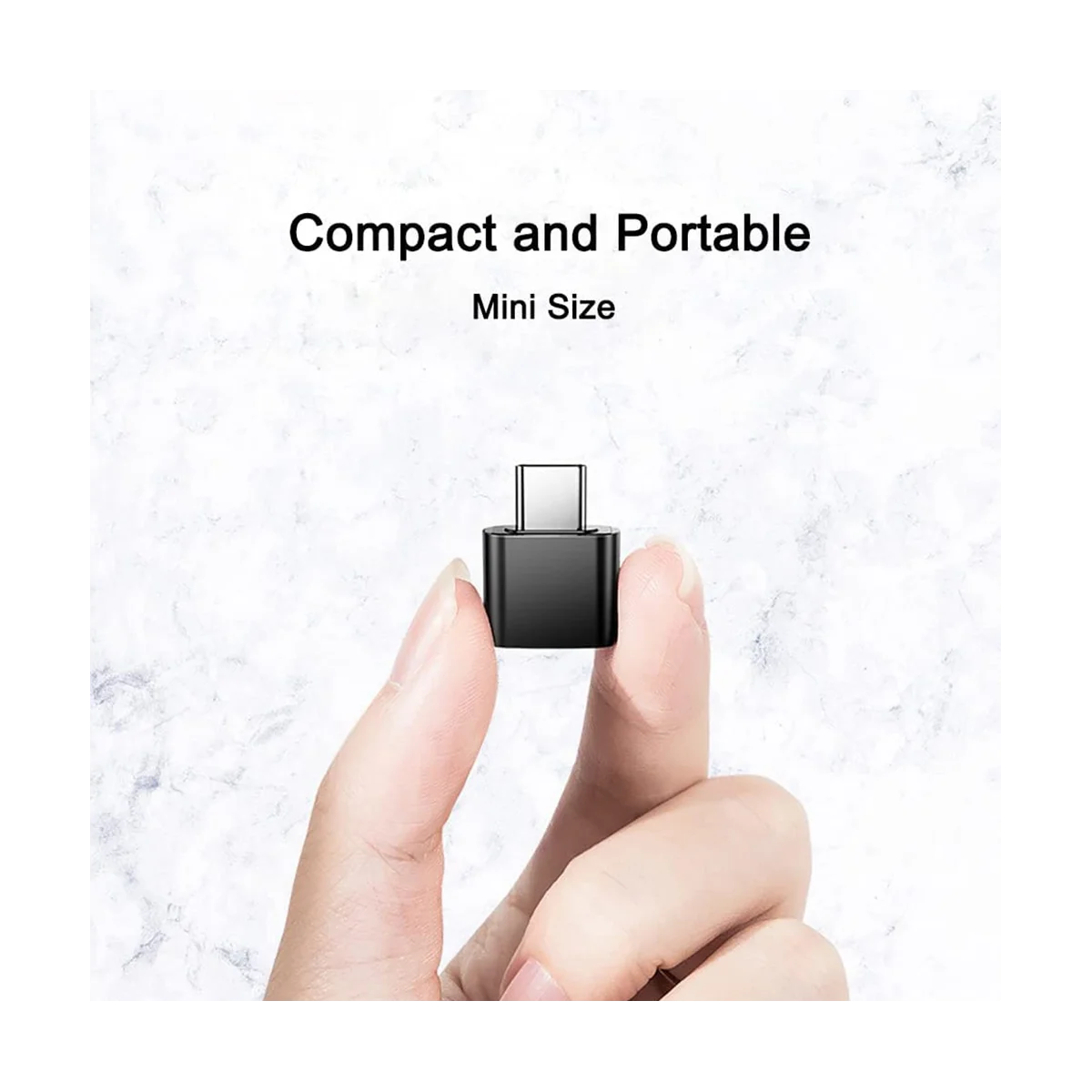USB C למתאם USB, USB C ל-USB 3.0 OTG מתאם USB נקבה ל-USB-C זכר תואם עבור ה-MacBook Pro, סמסונג גלקסי - 3