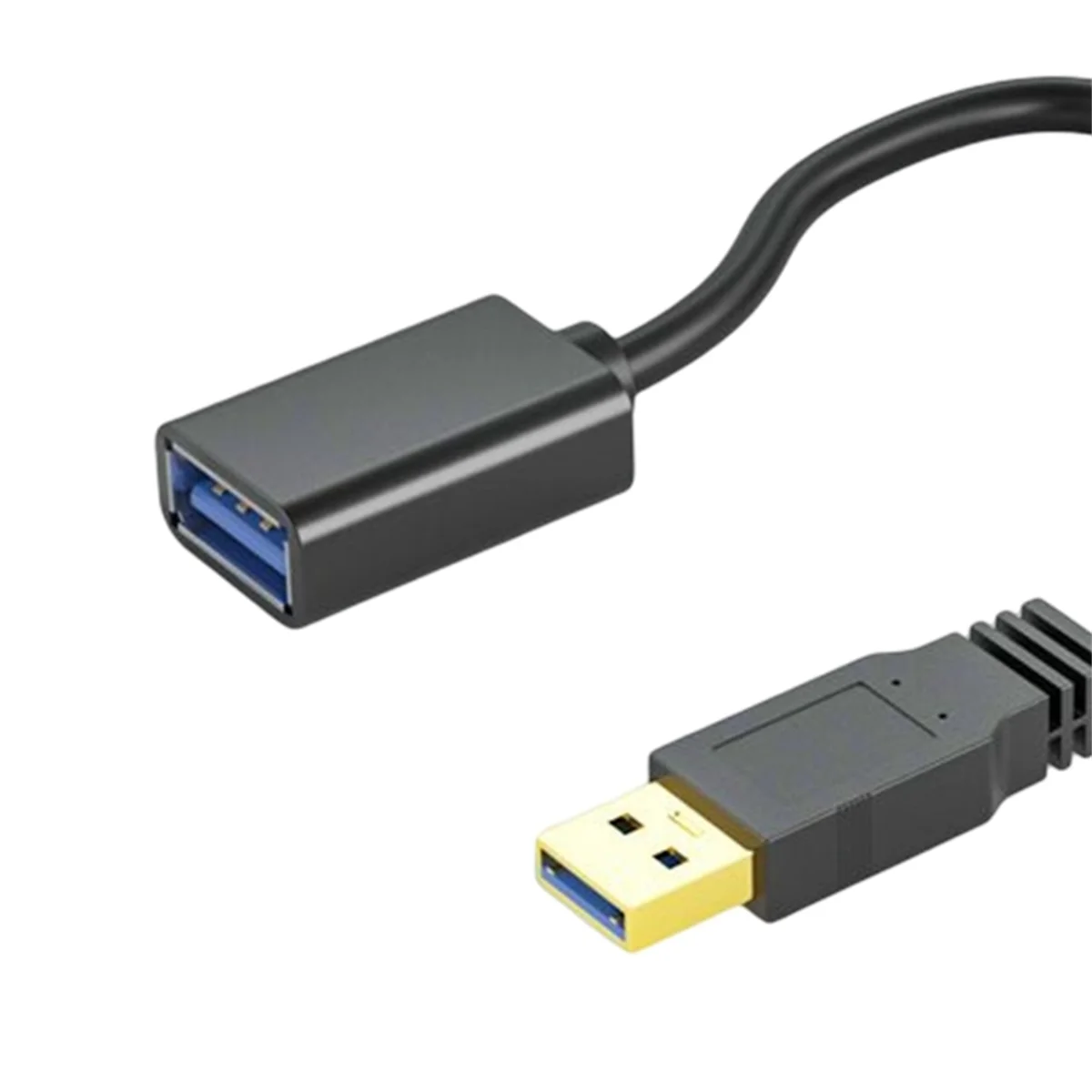 USB3.0 סיומת כבל עם מתג ישר על הראש מאוורר USB LED אור נהיגה מקליט נתונים כבל החשמל 0.5 מ' - 5