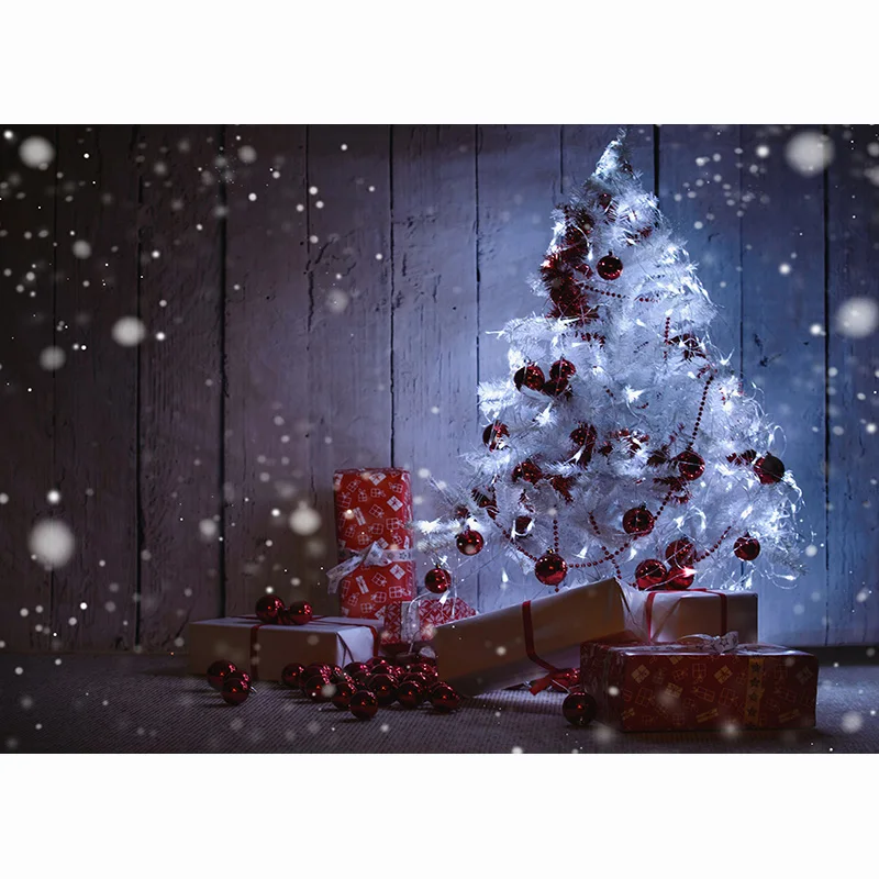 ZHISUXI חג המולד צילום רקעים קמין עץ חג המולד מתנה לתינוק שזה עתה נולד תמונת רקע Photocall 210318XLT-01 - 1