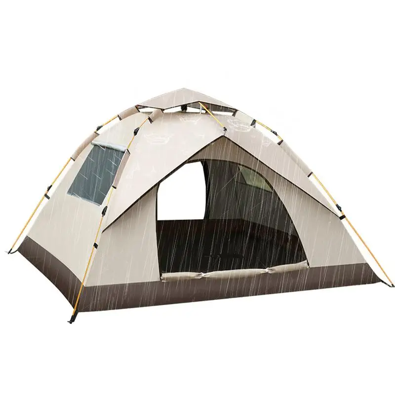 אוטומטי Pop Up האוהל עמיד למים הגנה מפני השמש מהיר פתיחת האוהל עמיד למים מהר-פתח אוהל לקמפינג, פיקניקים, ברביקיו הצדדים. - 0