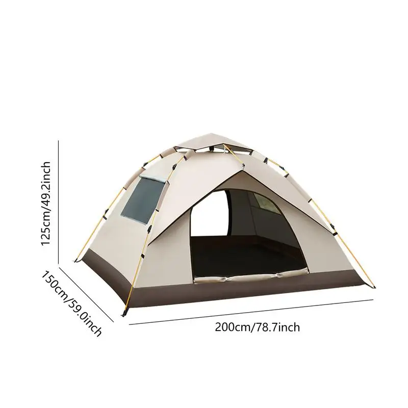 אוטומטי Pop Up האוהל עמיד למים הגנה מפני השמש מהיר פתיחת האוהל עמיד למים מהר-פתח אוהל לקמפינג, פיקניקים, ברביקיו הצדדים. - 5